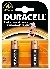 Батарейка AA Duracell LR6-2BL BASIC (2 шт. в упаковке)