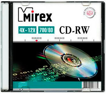 Диск CD-RW Mirex 700Mb
