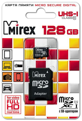 Карта памяти Mirex microSDXC 128GB