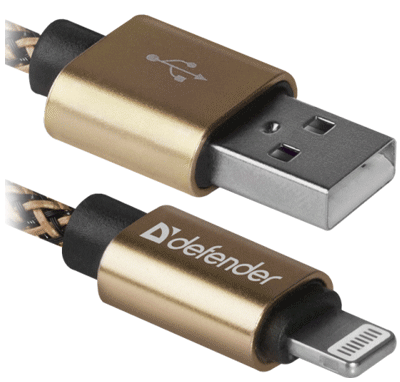 Кабель Lightning - USB для передачи данных и зарядки электронных устройств Apple