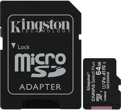 Карта памяти Canvas Select Plus microSD 64 Гб