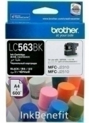 Оригинальный чернильный картридж LC-563BK для Brother MFC-J2310 / MFC-J2510 / MFC-J3520 / MFC-J3720